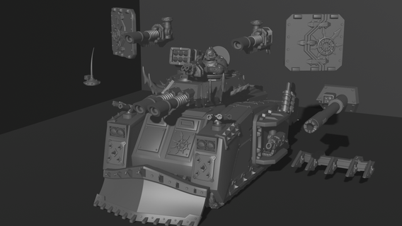 chaos carnivore light tank  3d print model - Mito3D
