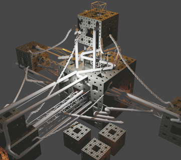 caos cubo cidade 3d print model - Mito3D