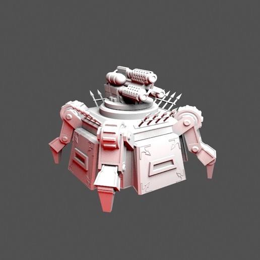 kaos deathdrop sığınak 40k tank warhammer 3D print model - Mito3D