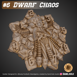 chaos dwarf scatter - sh06 Game fantasy boardgame orc elf halfling snotling undead amazzon bretonnia human lizardman norse nurgle khrone vampire khemri 3d print model - Mito3D