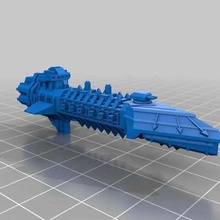 chaos leichte Kreuzer Spiel Fahrzeuge warhammer Raumschiff epic Maßstab die bfg battlefleet gothic 40k 3d print model - Mito3D