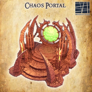 chaos portal 28 mm tabletop terrain 3d print model - Mito3D