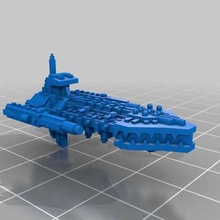 el caos asaltar barcos juego vehículos la nave espacial raider pirata escolta bfg battlefleet gothic 40k 3d print model - Mito3D
