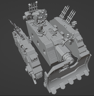 caos cerco batalha tanque 3d print model - Mito3D