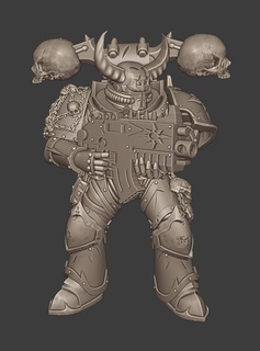 chaos space trooper warhammer 40000 spacedmarine troopers primaris 3d print model - Mito3D