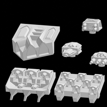 chaos style military broadsides turrets 3d print model - Mito3D