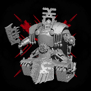 chaos tanker lot skulls Game demon war hammer tabletop proxy gaming wargame khor warrior tank tractor 3d print model - Mito3D