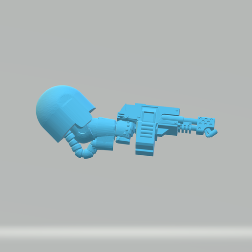 chaos termie combi flamer arm 3D print model - Mito3D