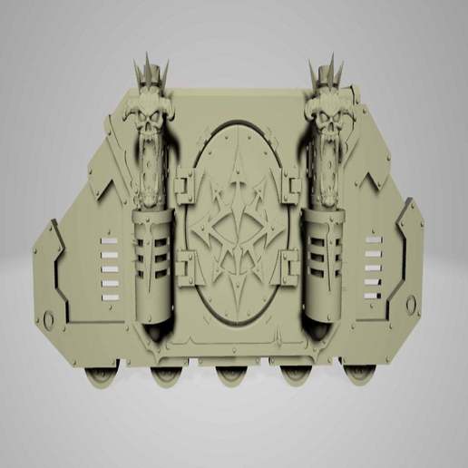 le chaos des transports côté de l'armure jeu jouet d'accessoires warhammer 40k 40000 warhammer40k véhicule transport fils d'horus rhino la légion hérésie horus deimos modèle kit conversion space marines du noire noir 3D print model - Mito3D