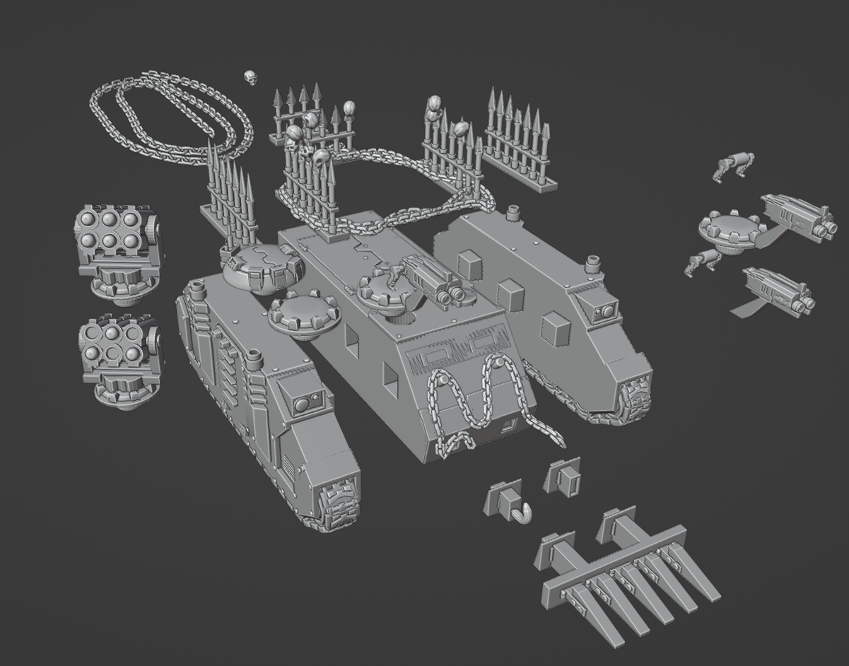 chaos troop transport 3D print model - Mito3D