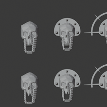 chaotic faceless uncreated heads battleyell 3d print model - Mito3D