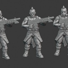 chaotic renegade horde rifles game cultist chaos alpha legion 3d print model - Mito3D