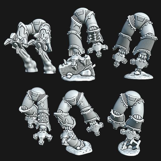 chaotique vélociraptor jambes 28mm alternative rapaces garçons chaos espace Marin marines csm élite hérétique Astartes vite attaque wargaming marteau guerre 40000 40k warhammer40k 3D print model - Mito3D