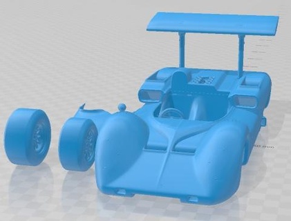 chaparral 2e imprimível carro fenda escalextrico Tamiya rc miniz passatempo micro 3d print model - Mito3D