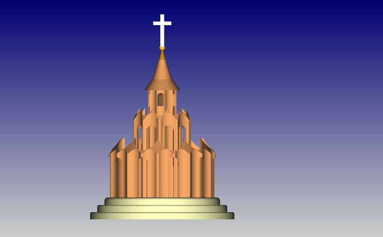 chapel church gothic catholic building architecture religion ancient structure 3D print model - Mito3D