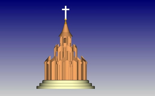 chapel church gothic catholic building architecture religion ancient structure 3d print model - Mito3D