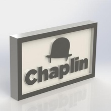 chaplin logo plakası çeşitli Ocak 3d print model - Mito3D