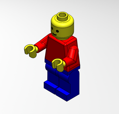 personagem lego 3d print model - Mito3D