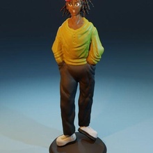 personnage Esquive vibe art décor sculpture jouet sculptures 3d print model - Mito3D