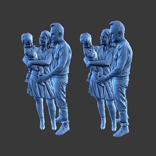 character figure family p03 human man minifigure body people 3d print model - Mito3D