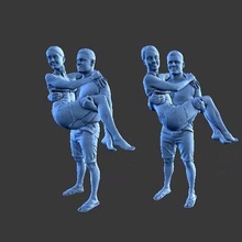 character figure family p09 art human man minifigure body people 3d print model - Mito3D