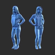 character figure girl f20 art human man minifigure body people female 3d print model - Mito3D