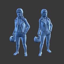 carattere figura ragazza cavaliere r11 3d print model - Mito3D