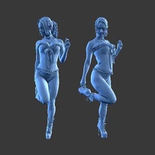 personaje figura niña w26 Arte humano hombre minifigura cuerpo personas hembra 3d print model - Mito3D