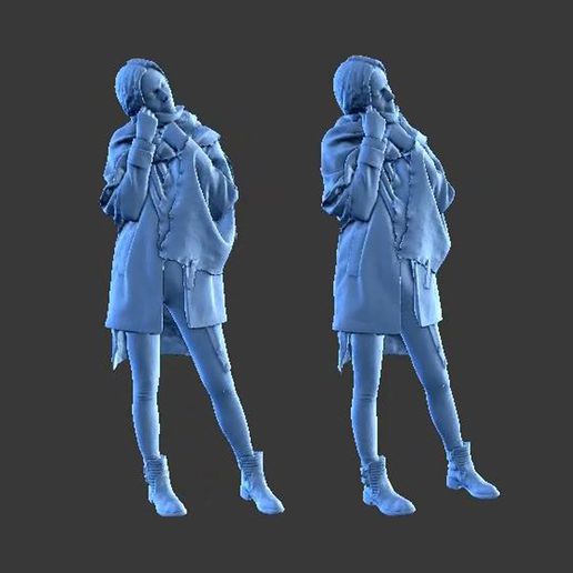 character figure girl w28 art human man minifigure body people female 3D print model - Mito3D