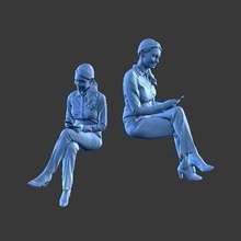 character figure sit s09 art human man minifigure body people 3d print model - Mito3D