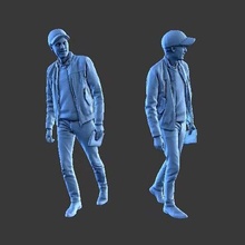 personagem homem figura a100 arte humano minifigura corpo 3d print model - Mito3D