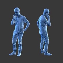 character man figure a48 art human minifigure body people 3d print model - Mito3D