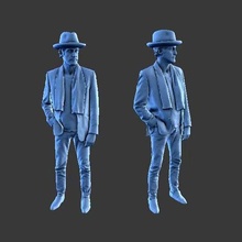 character man figure a53 art human minifigure body people 3d print model - Mito3D