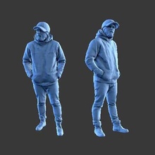 character man figure a55 art human minifigure body people 3d print model - Mito3D