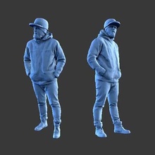 character man figure a56 art human minifigure body people 3d print model - Mito3D