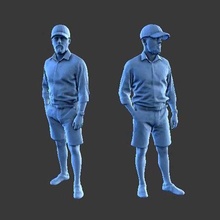 character man figure a58 art human minifigure body people 3d print model - Mito3D