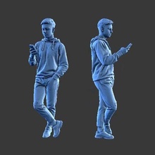 character man figure a60 art human minifigure body people 3d print model - Mito3D