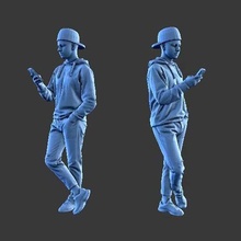 character man figure a63 art human minifigure body people 3d print model - Mito3D