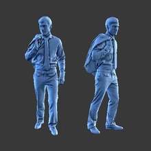 character man figure a65 art human minifigure body people 3d print model - Mito3D