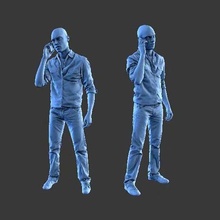 character man figure a74 art human minifigure body people 3d print model - Mito3D
