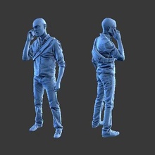 character man figure a80 art human minifigure body people 3d print model - Mito3D