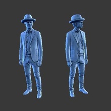 character man figure a87 art human minifigure body people 3d print model - Mito3D