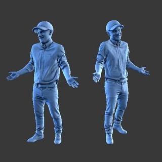 character man figure a89 human minifigure body people 3d print model - Mito3D