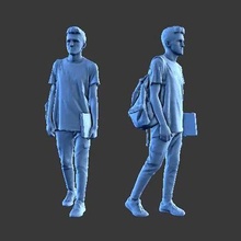 character man figure a92 art human minifigure body people 3d print model - Mito3D