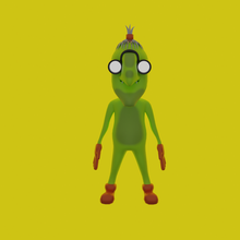 personaje ogro duende monstruo sensible antropomórfico verde 3d print model - Mito3D