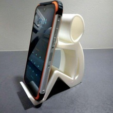 character phone mobile smartphone tablet support - holder telephone pose rac laptop stand cell 3d print model - Mito3D