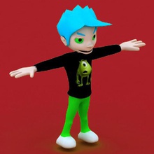 character poquito art toy 3d animation boy 3d print model - Mito3D