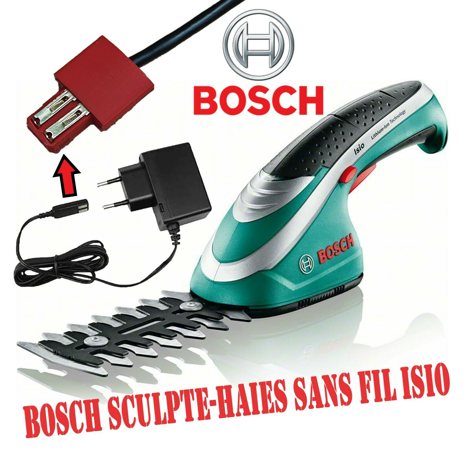 charger bosch isio cordless hedge trimmer 3D print model - Mito3D