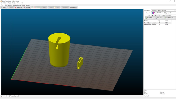cobrando maçã lápis ficar pé arte recarrega art_tools 3d print model - Mito3D