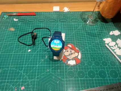 charging base mario watch row Tools mariobros nintendo watchfila smartwatch 3d print model - Mito3D